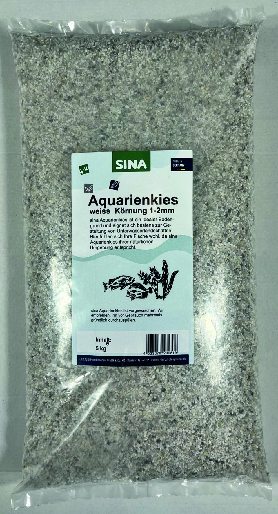 Aquarienkies weiss 1-2mm