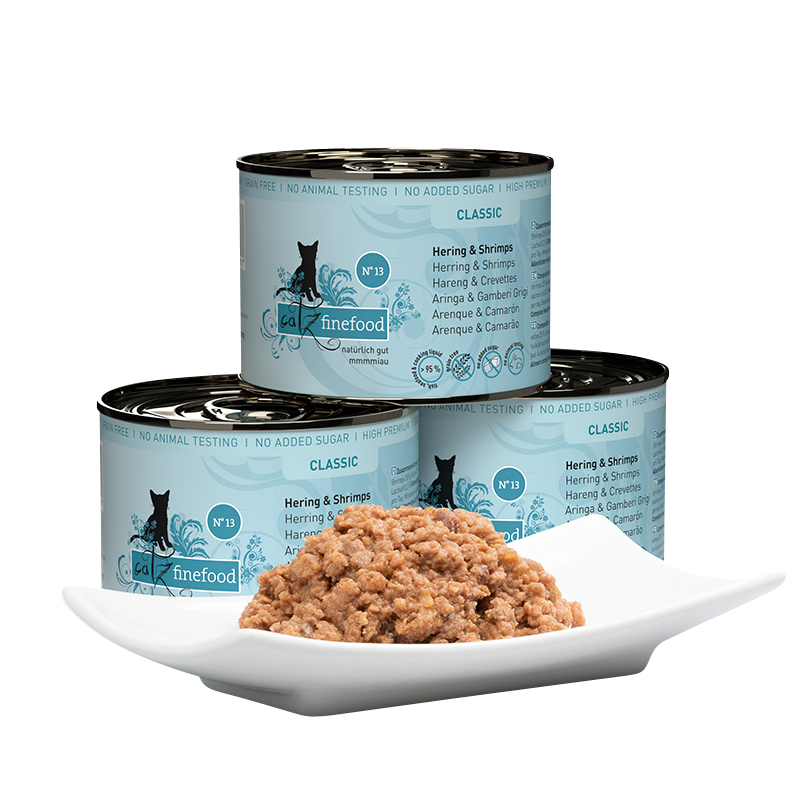 Catz Finefood - CLASSIC Hering & Shrimps - 6 x 200g - 3