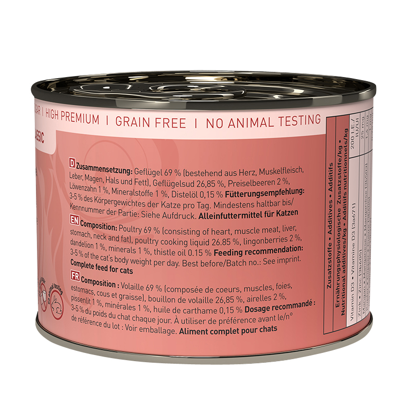 Catz Finefood - CLASSIC Geflügel - 6 x 200g - 2