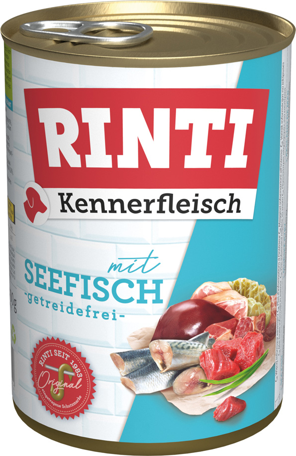 Rinti - Kennerfleisch Seefisch - 12 x 400 g - 1