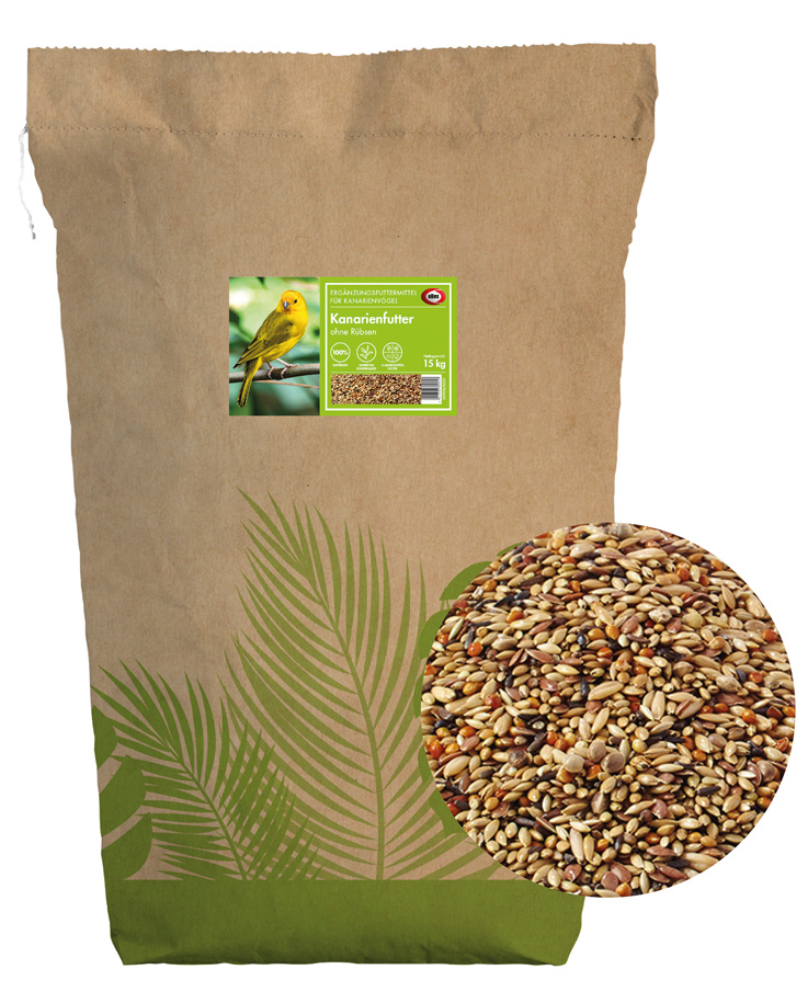 elles - Kanarienfutter ohne Rübsen - 1 x 15kg - 1
