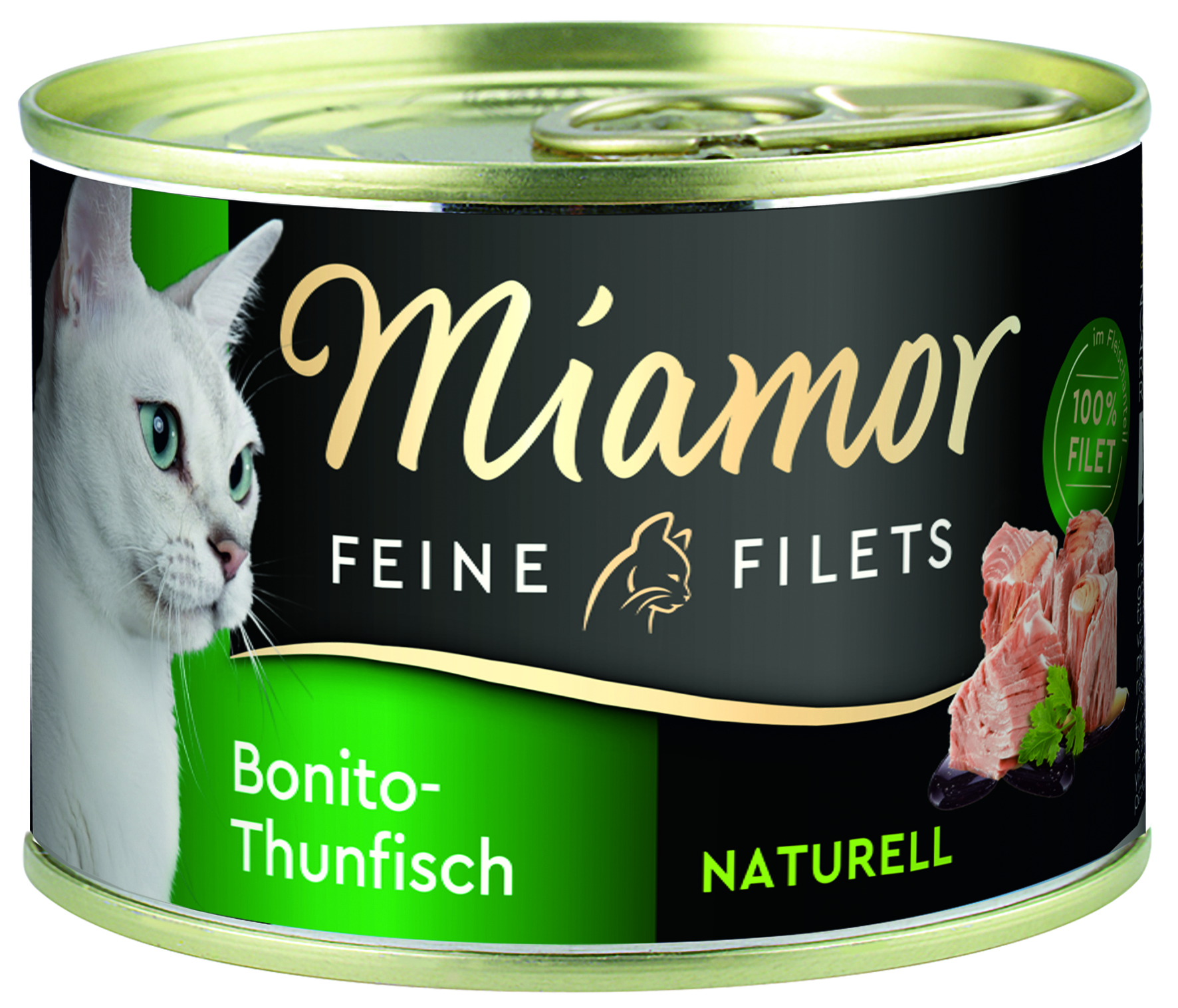 Miamor - Feine Filets Natur Bonito-Thunfisch - 12 x 156 g - 1