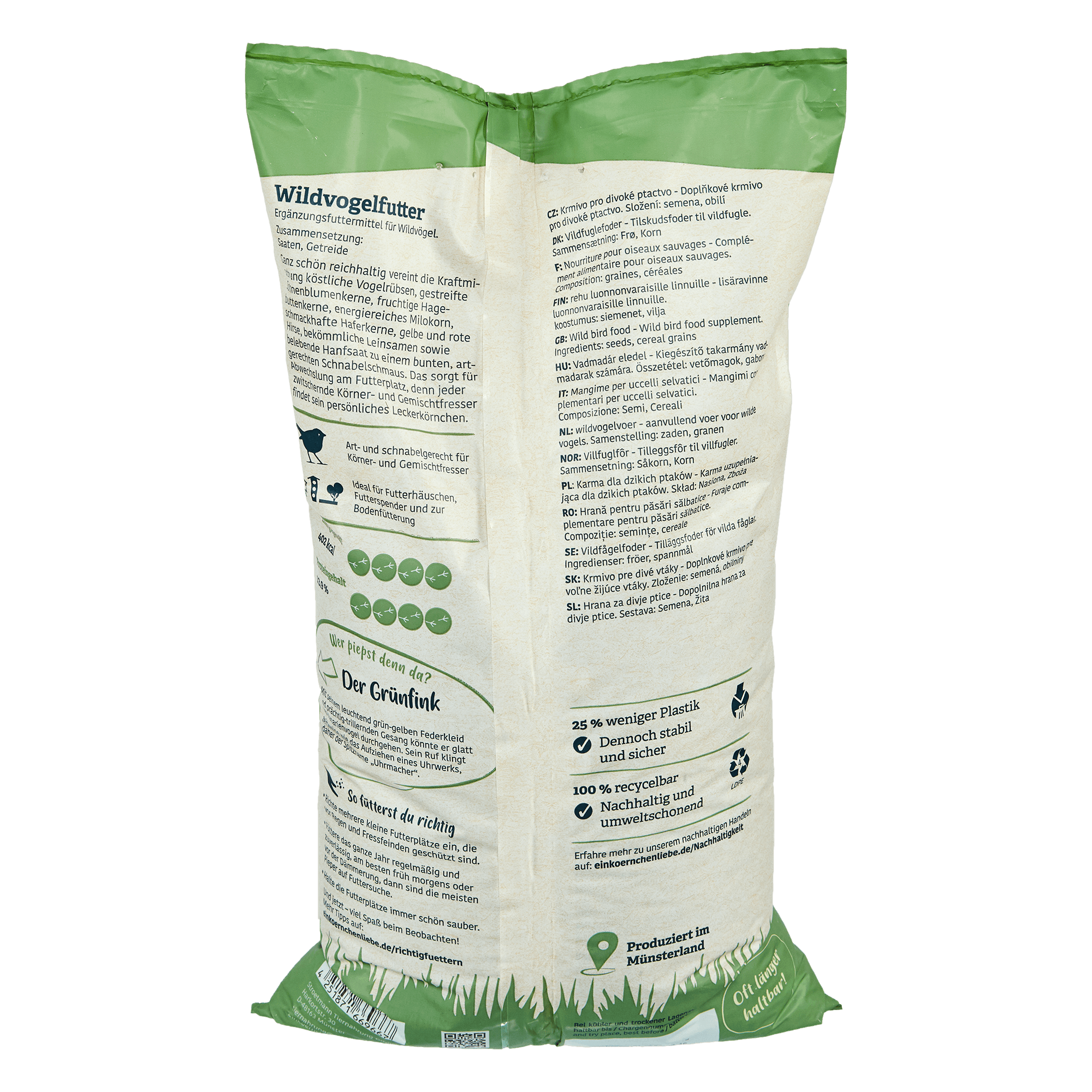 elles - Wildvogelfutter 2,5kg - 6 x 2.5 kg - 3