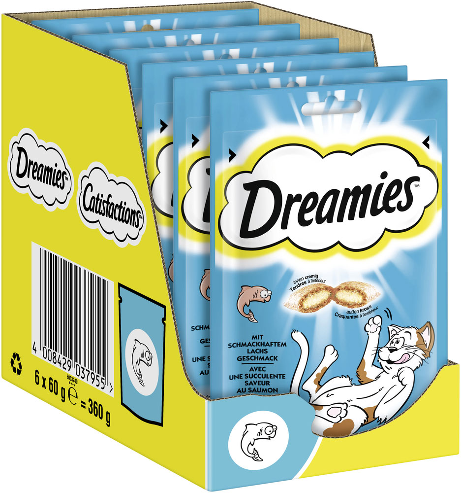Dreamies - mit Lachs 60g - 1 x 60g - 2