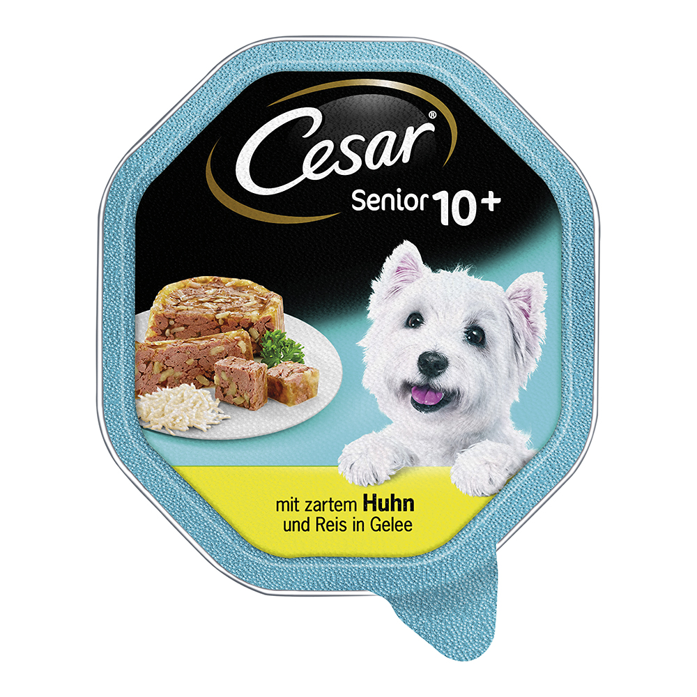 Cesar - Senior 1+ Huhn & Reis in Gelee - 14 x 150 g - 1