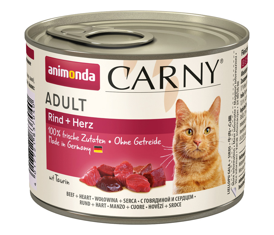 Animonda Carny - Adult Rind + Herz - 6 x 200 g - 1