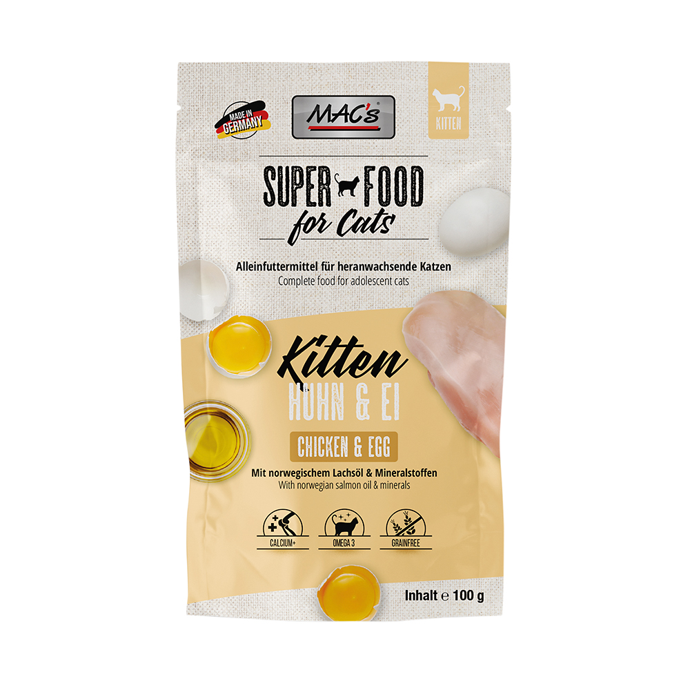 CAT Pouchpack Kitten Huhn & Ei