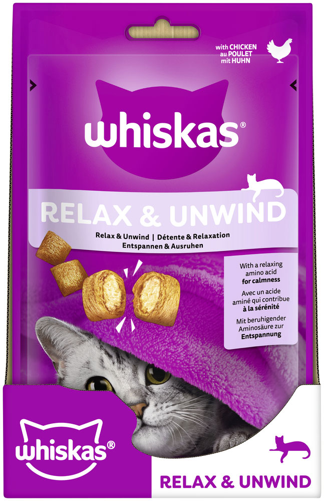 Whiskas - Relax + Unwind mit Huhn - 8 x 45g - 3