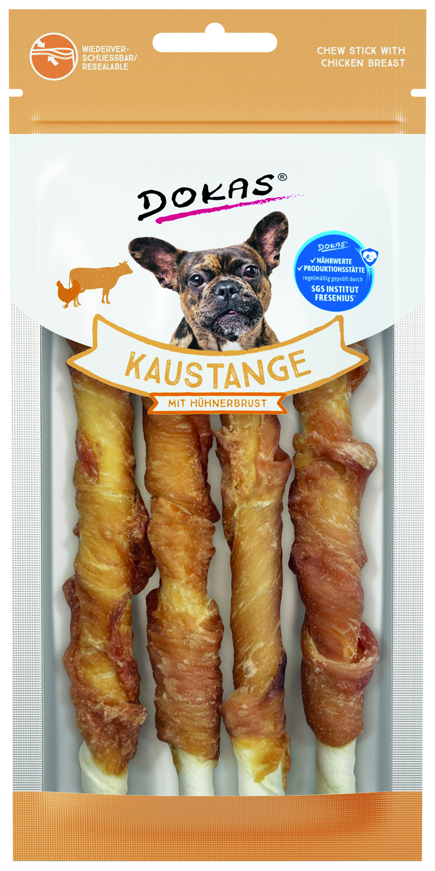 Kaustange mit Hühnerbrust