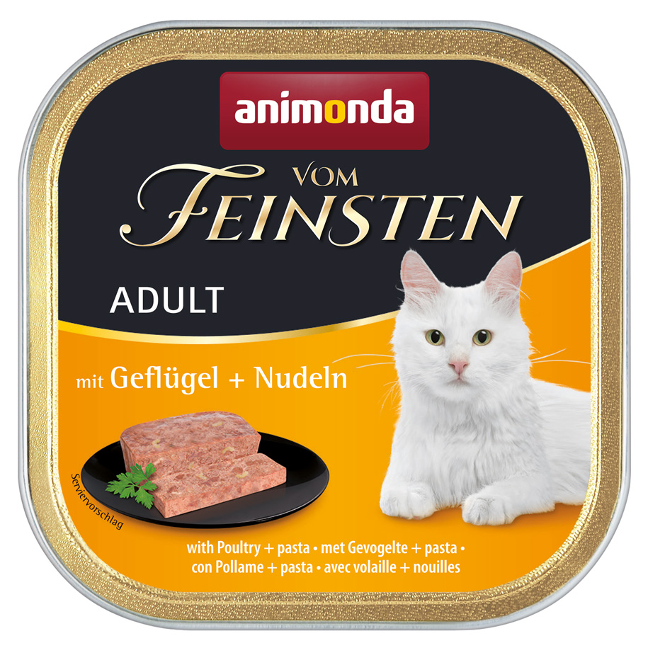 Adult mit Geflügel + Nudeln
