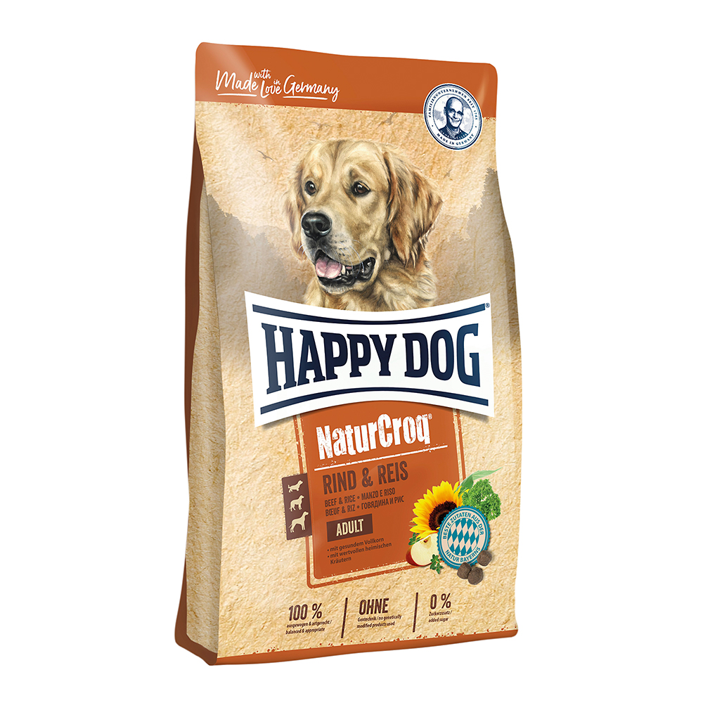 Happy Dog - Natur-Croq Rind & Reis - 1