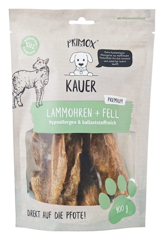 Primox - Lammohren mit Fell 100g Primox - Lammohren mit Fell 100g