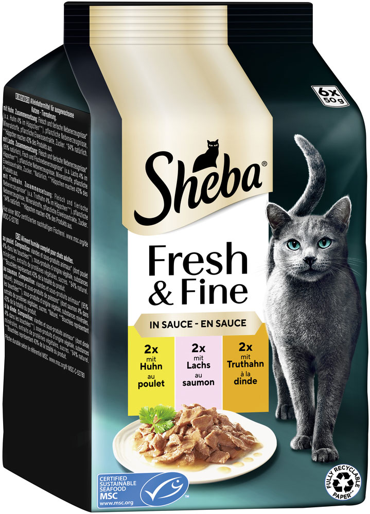 Sheba - Fresh & Fine Huhn, Truthahn und Lachs - 2