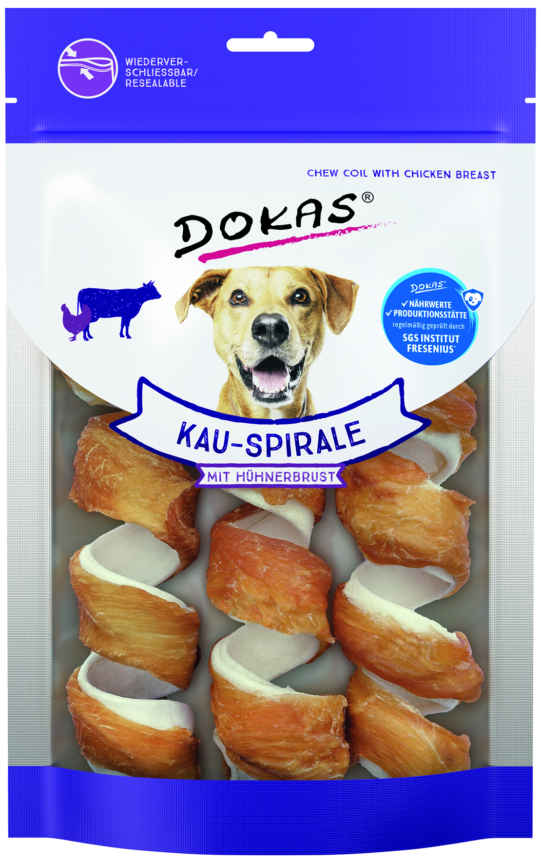 Kau-Spirale mit Hühnerbrust