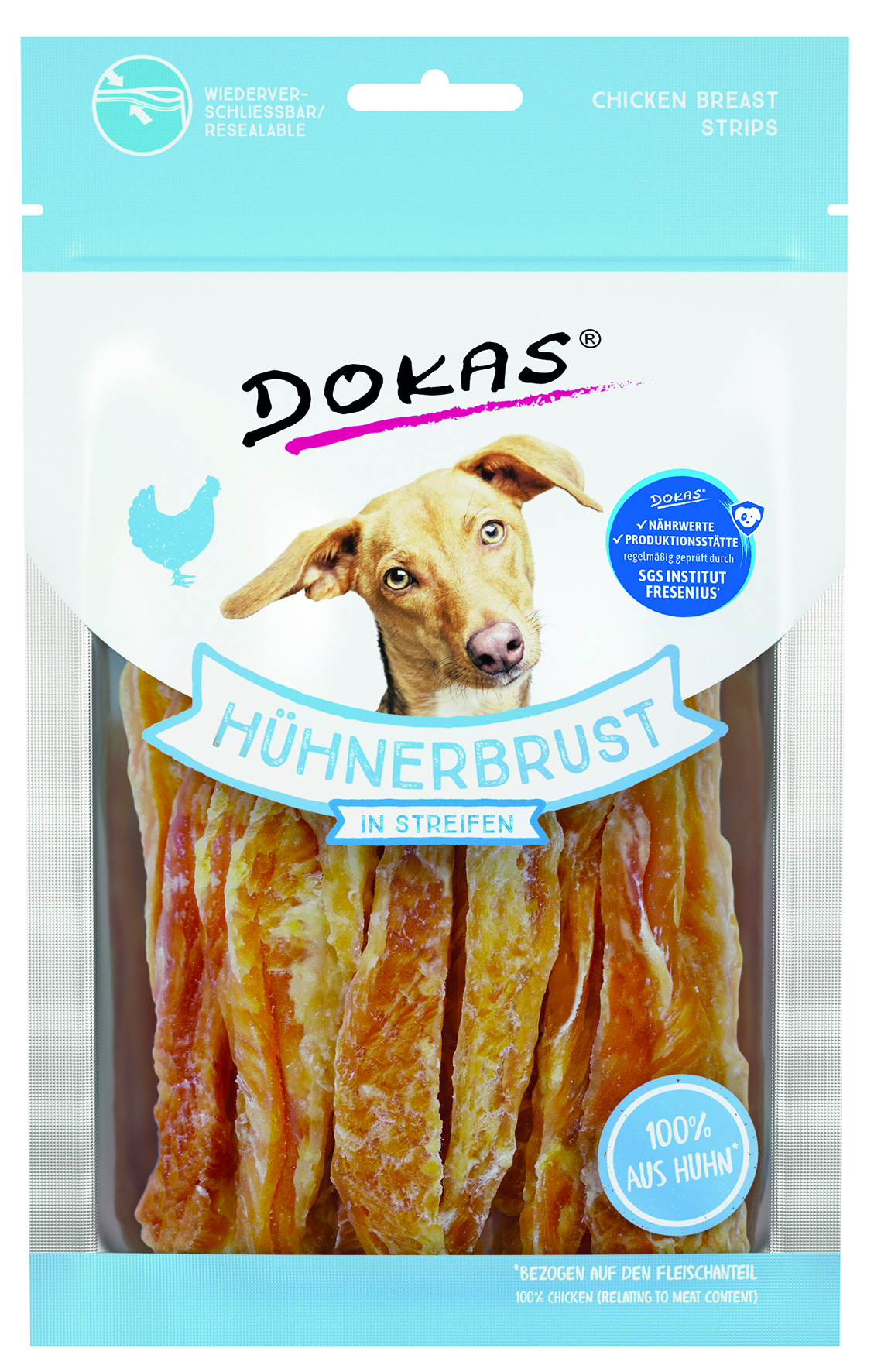 Hühnerbrust in Streifen