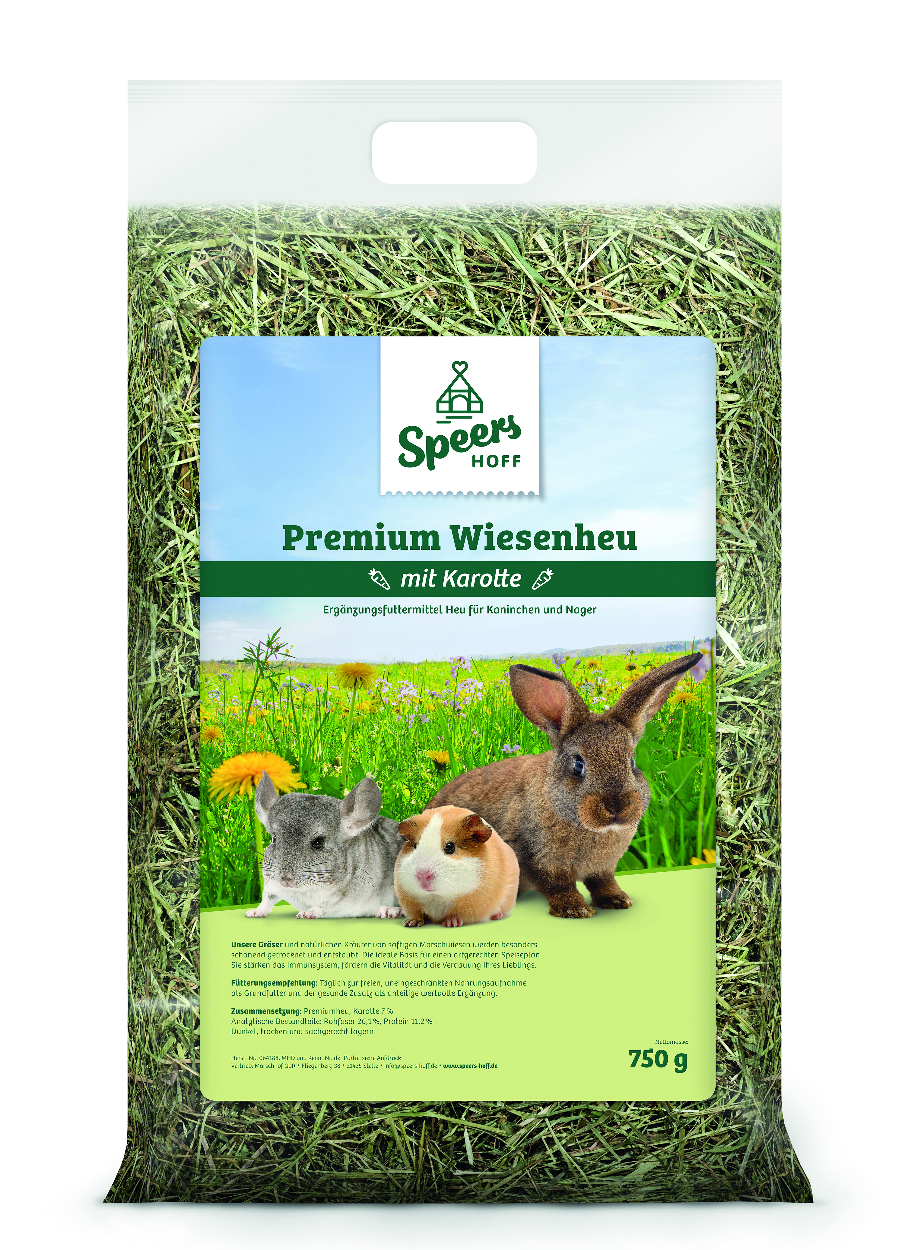 Premiumheu mit Karotte