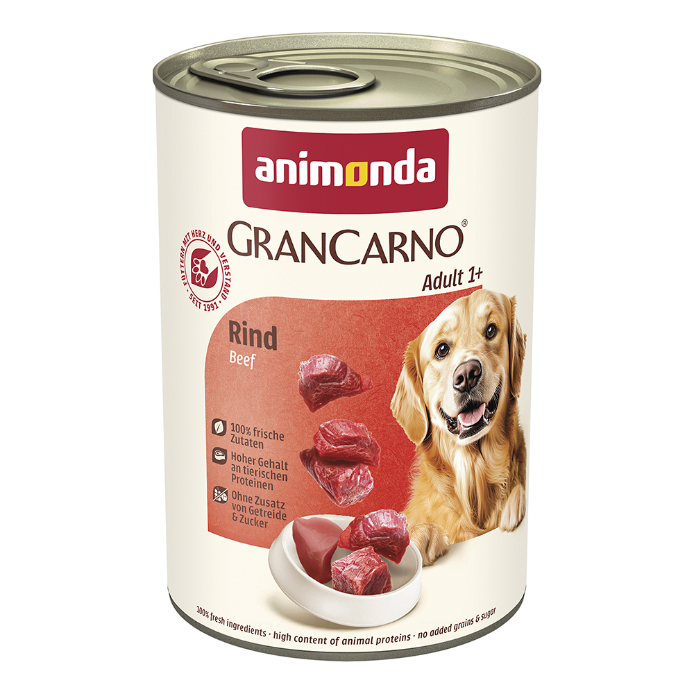 Animonda Gran Carno - Original Adult Rind pur - 6 x 400 g - 1