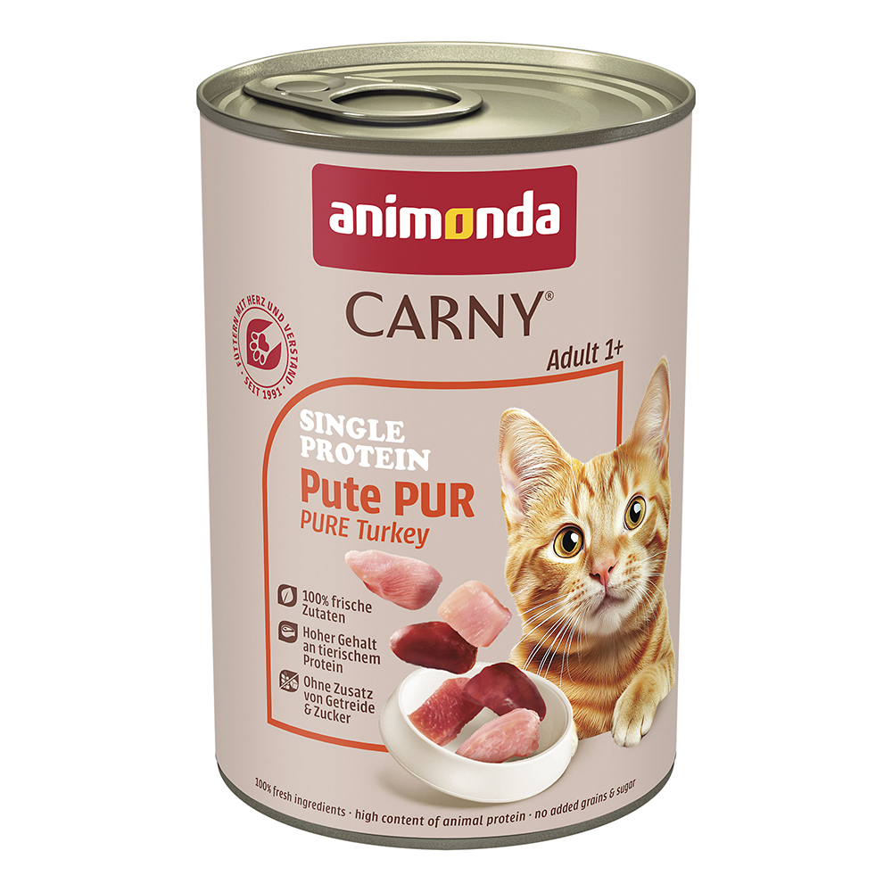 Animonda Carny - Single Protein Pute pur - 6 x 400 g - 1