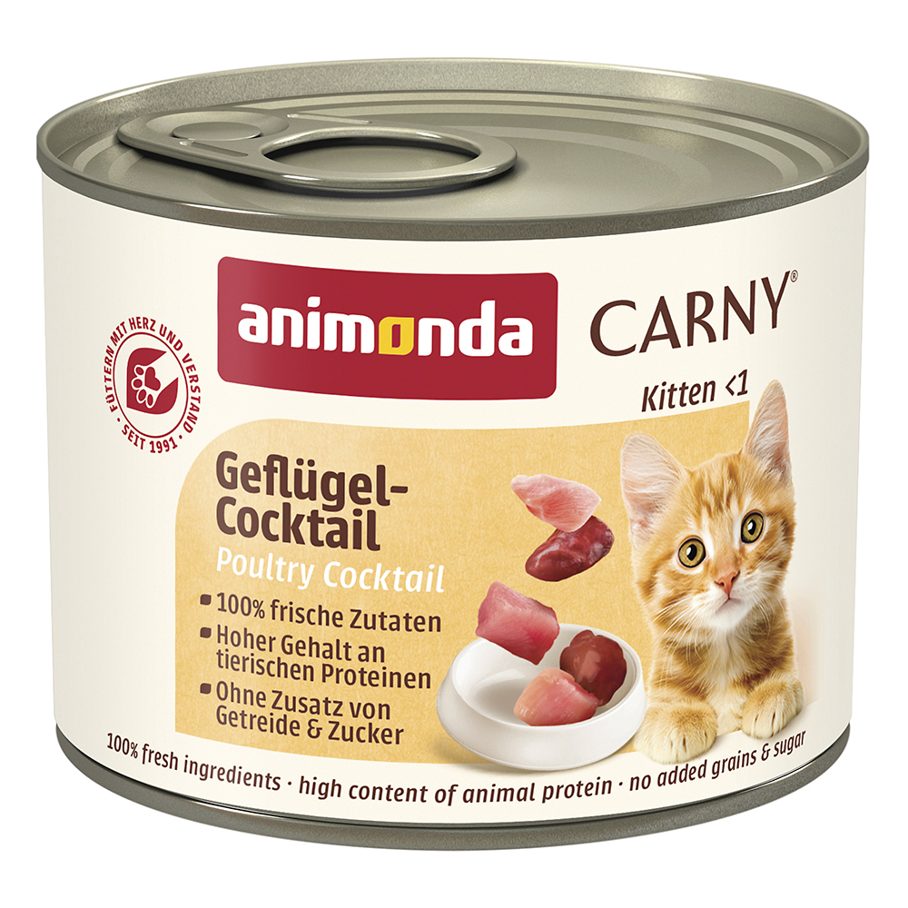 Animonda Carny - Kitten Geflügel-Cocktail - 12 x 200 g - 1