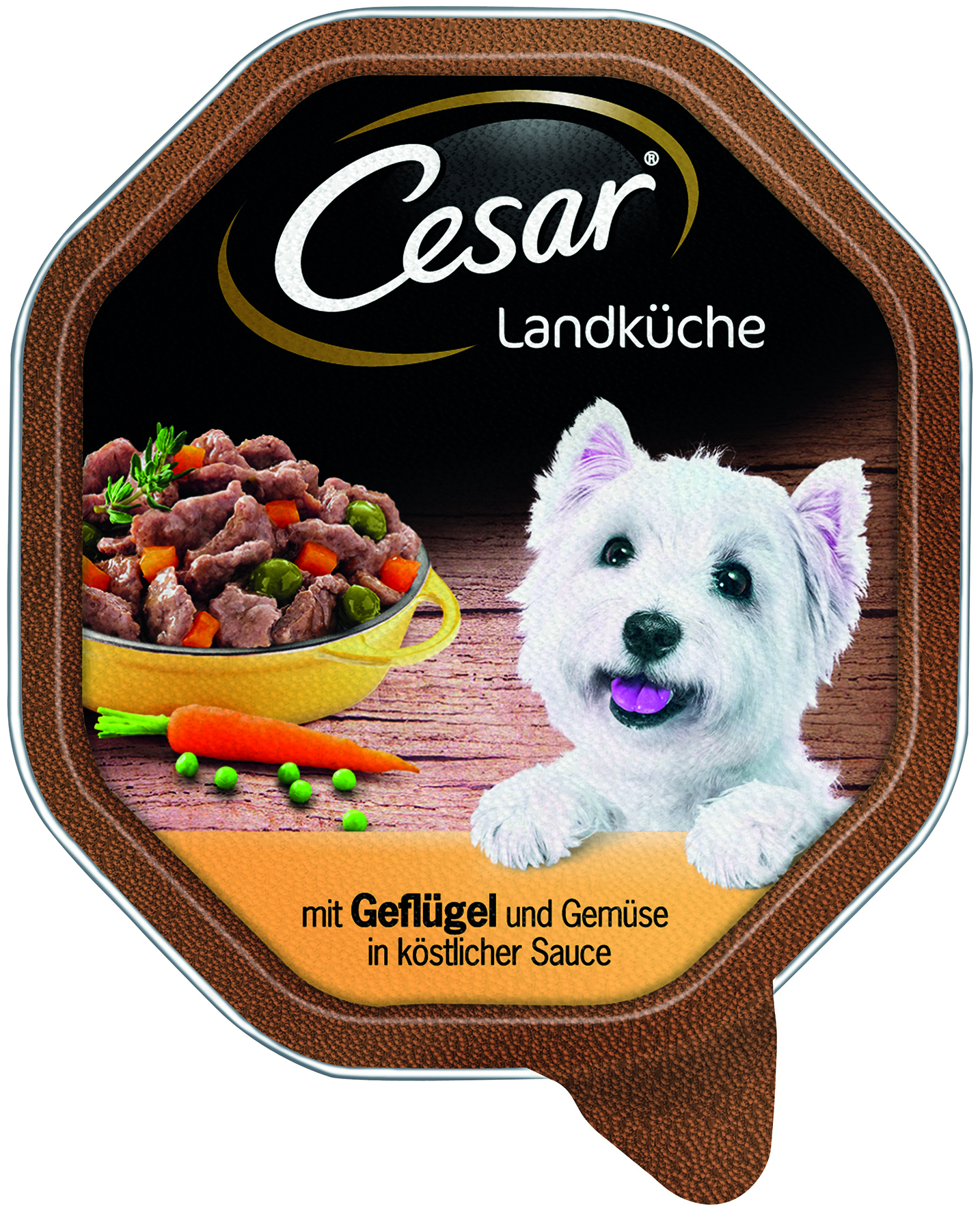 Cesar - Landküche Geflügel & Gemüse in Sauce - 14 x 150 g - 1