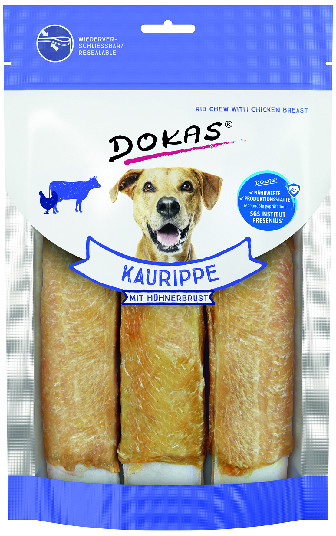 Dokas - Kaurippe mit Hühnerbrust - 10 x 210 g - 1