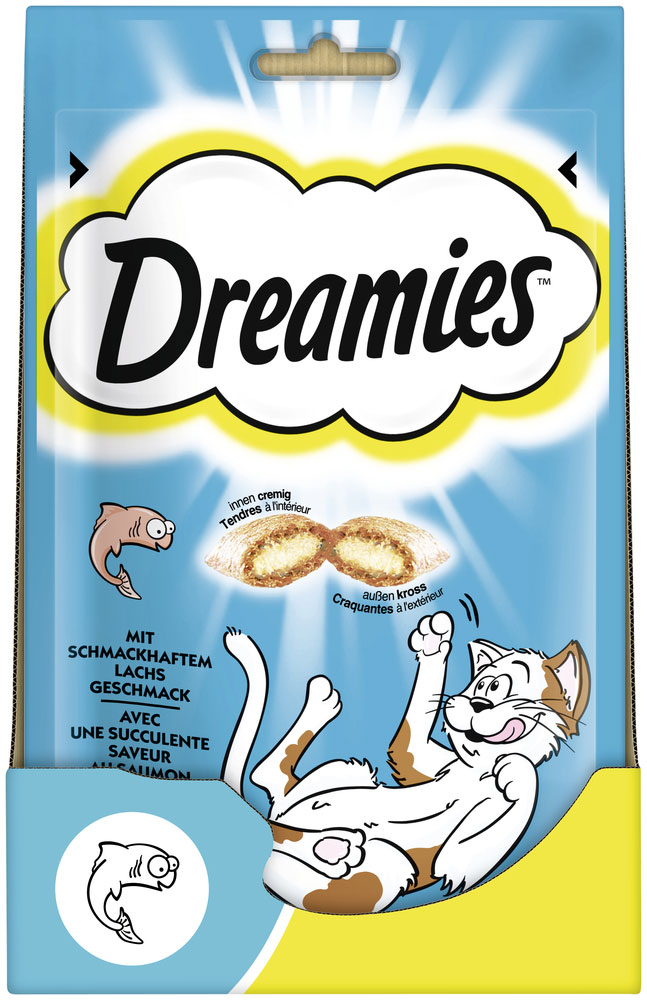 Dreamies - mit Lachs 60g - 1 x 60g - 3