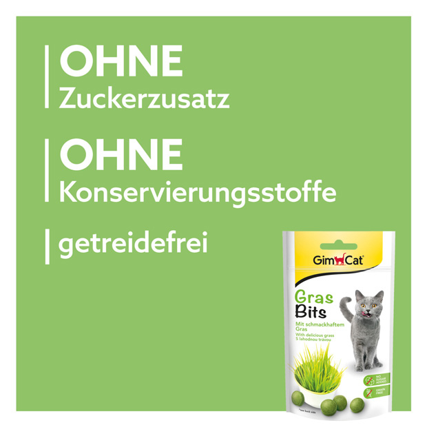 GimCat - GrasBits - 8 x 40 g - 4