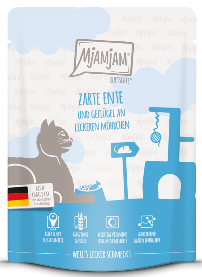 MjAMjAM - zarte Ente & Geflügel an leckeren Möhrchen - 6 x 300 g - 1