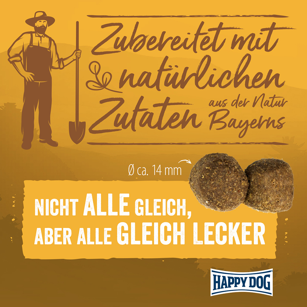 Happy Dog - NaturCroq Geflügel pur & Reis - 1 x 4 kg - 4