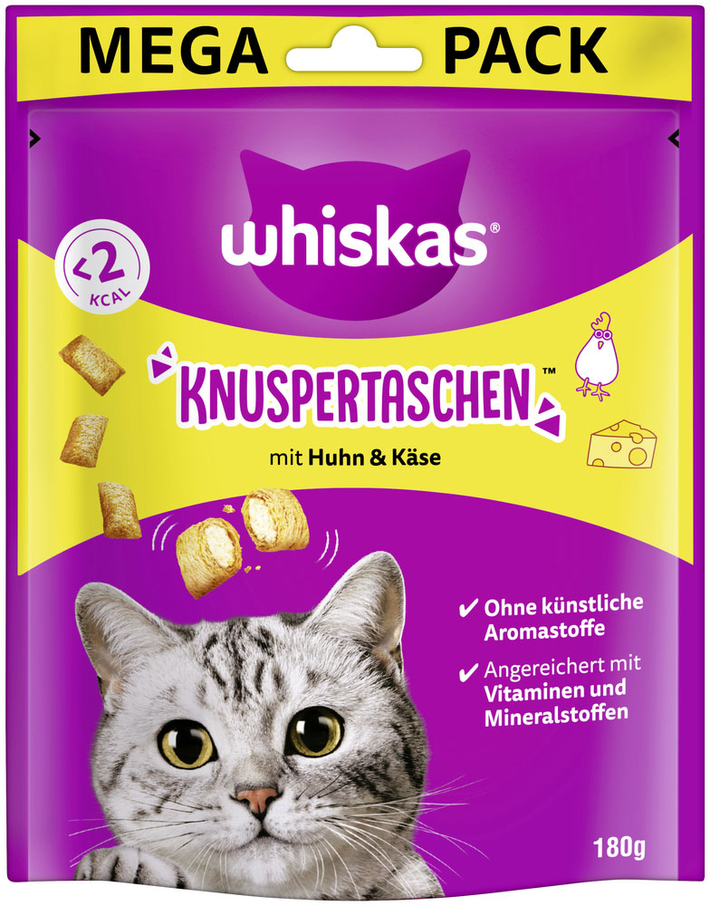 Knuspertaschen mit Huhn und Käse