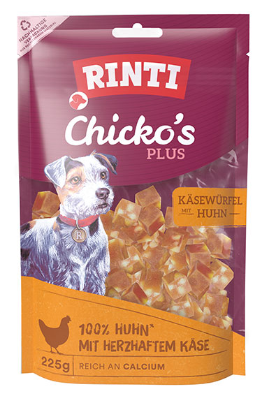 Rinti - Chicko Plus Käsewürfel Huhn Rinti - Chicko Plus Käsewürfel Huhn