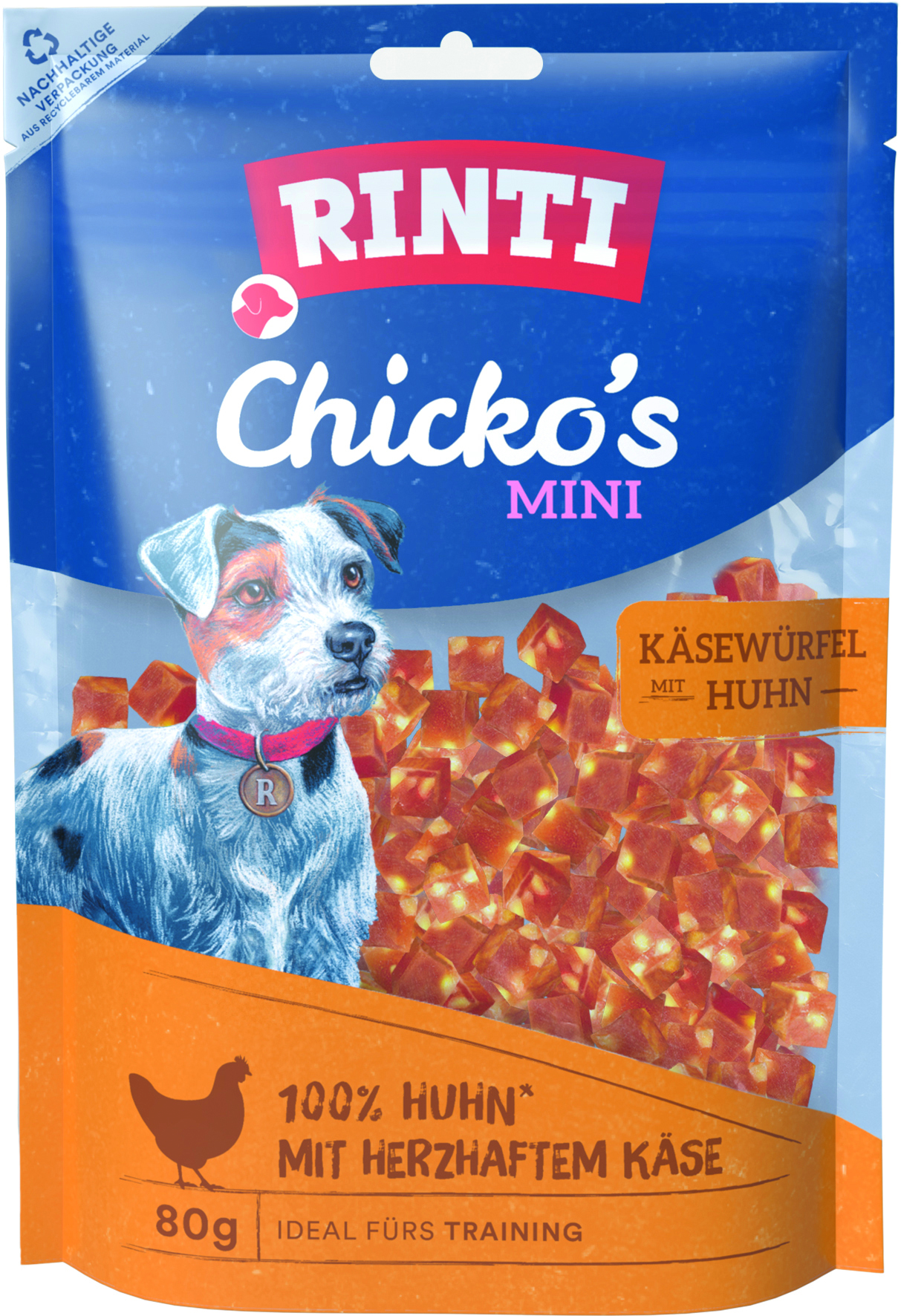 Chicko Mini Käsewürfel Huhn
