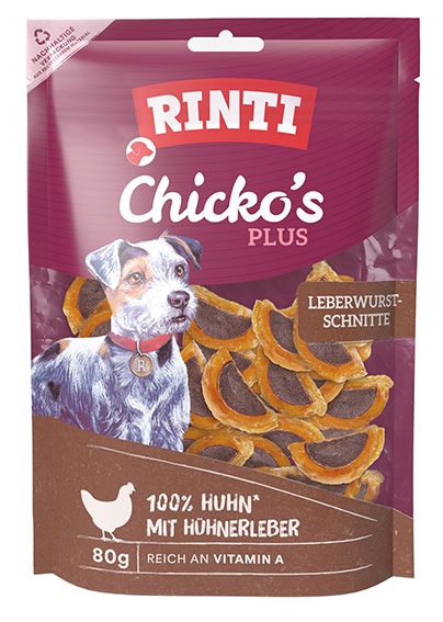 Rinti - Chicko Plus Leberwurstschnitte Rinti - Chicko Plus Leberwurstschnitte