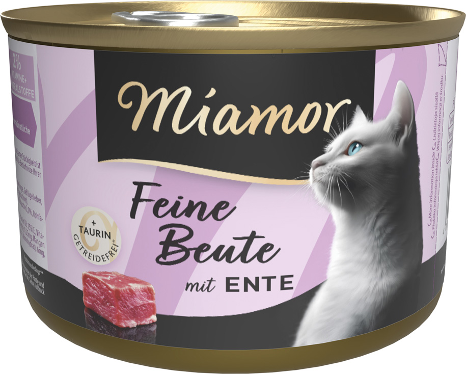 Miamor - Feine Beute Ente - 12 x 185 g - 1