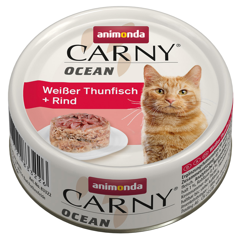 Animonda Carny - Ocean Adult Weißer Thunfisch + Rind - 12 x 80 g - 1