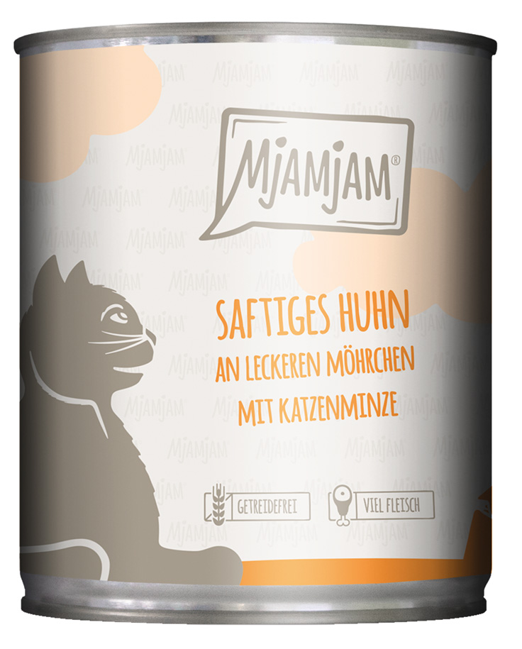 saftiges Huhn an leckeren Möhrchen