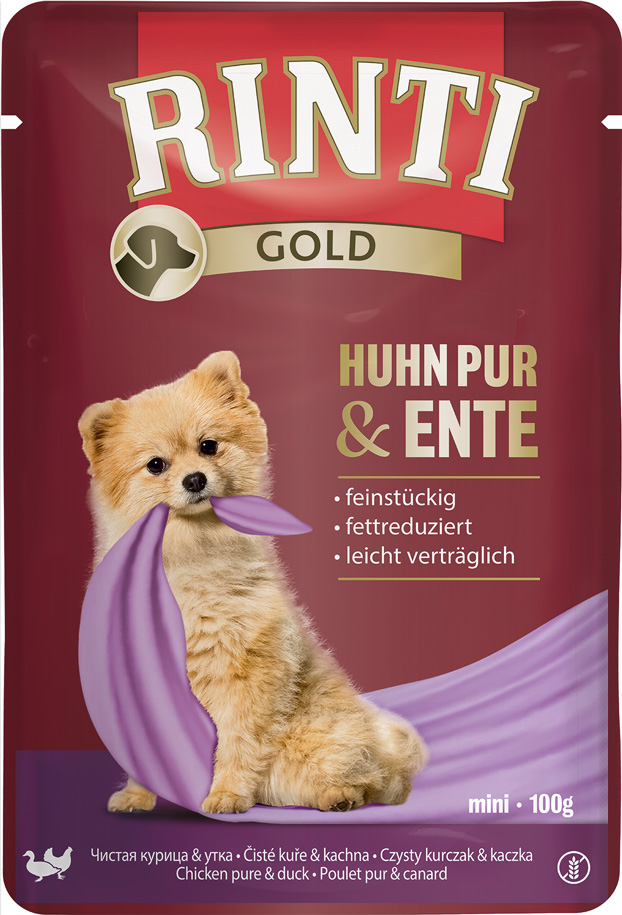 Rinti - Gold Huhn Pur & Ente - 10 x 100 g - 1