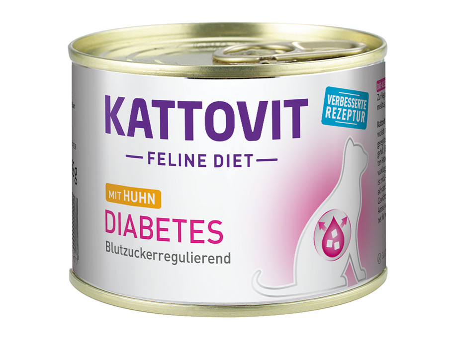 Kattovit - Diabetes Huhn - 12 x 185 g - 1