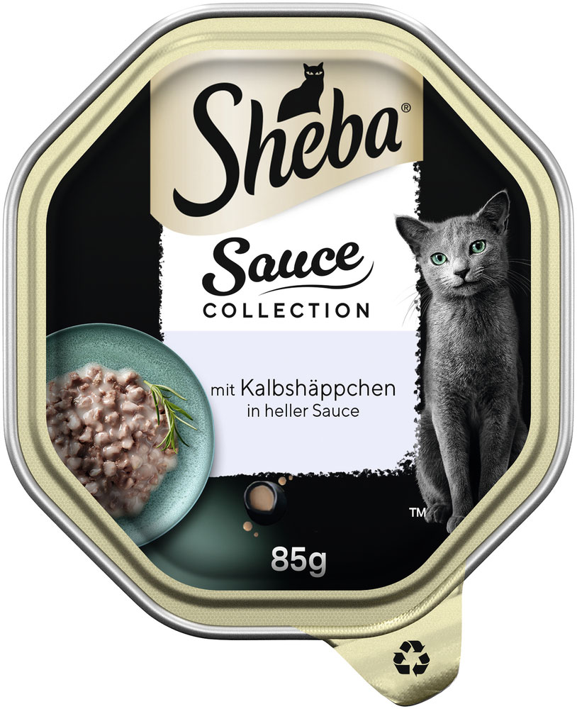 Sheba - Collection Sauce mit Kalbshäppchen in heller Sauce - 22 x 85g - 2