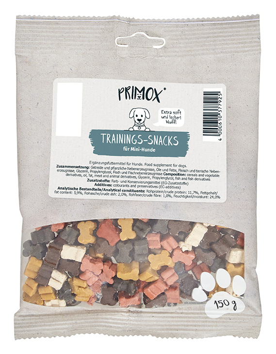 Primox Trainingssnack 150 g Mini Mix extra soft, extra lecker Zusammensetzung, Zusatzstoffe und analytische Bestandteile