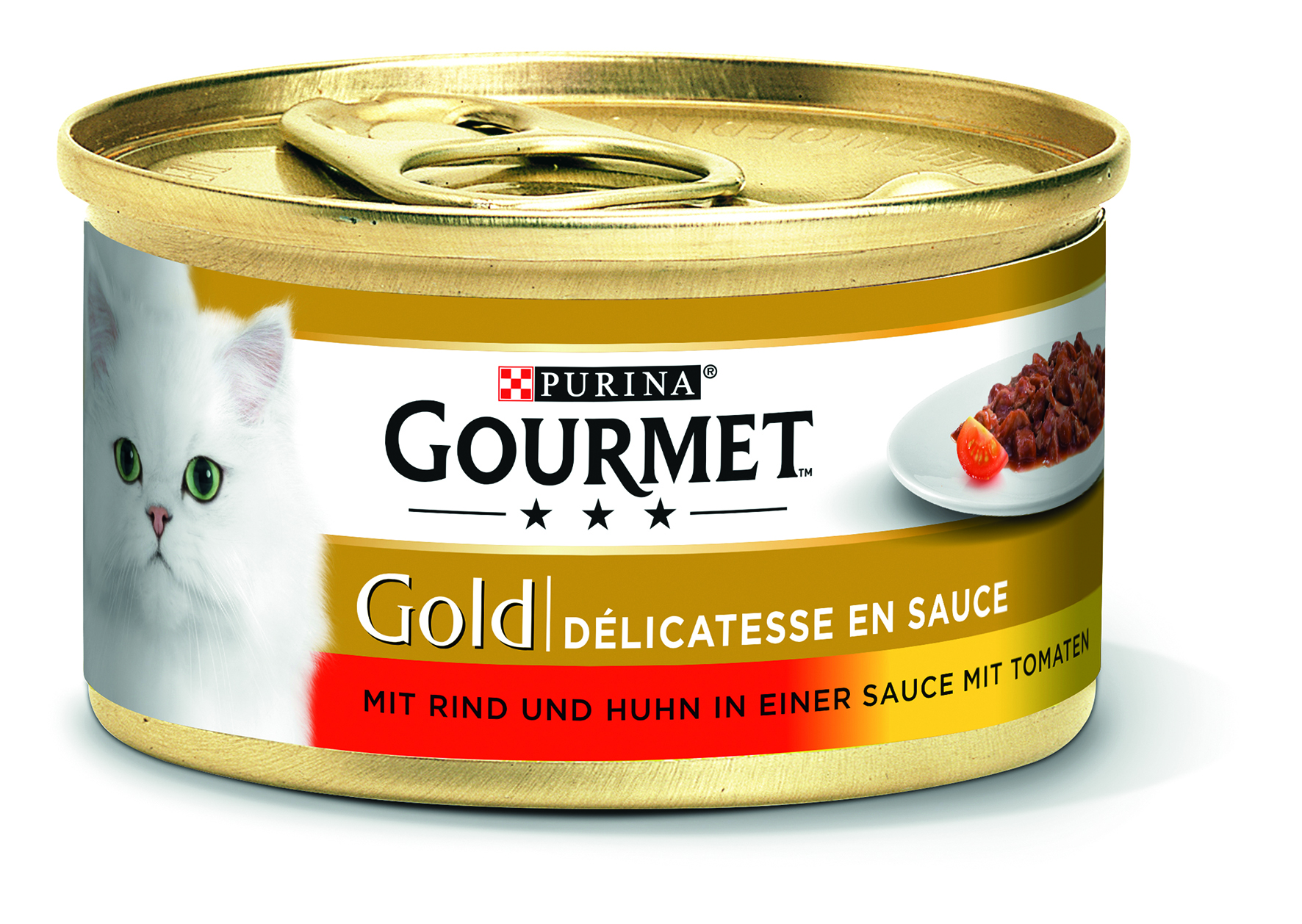 Gold Délicatesse en Sauce mit Rind & Huhn in Tomatensauce