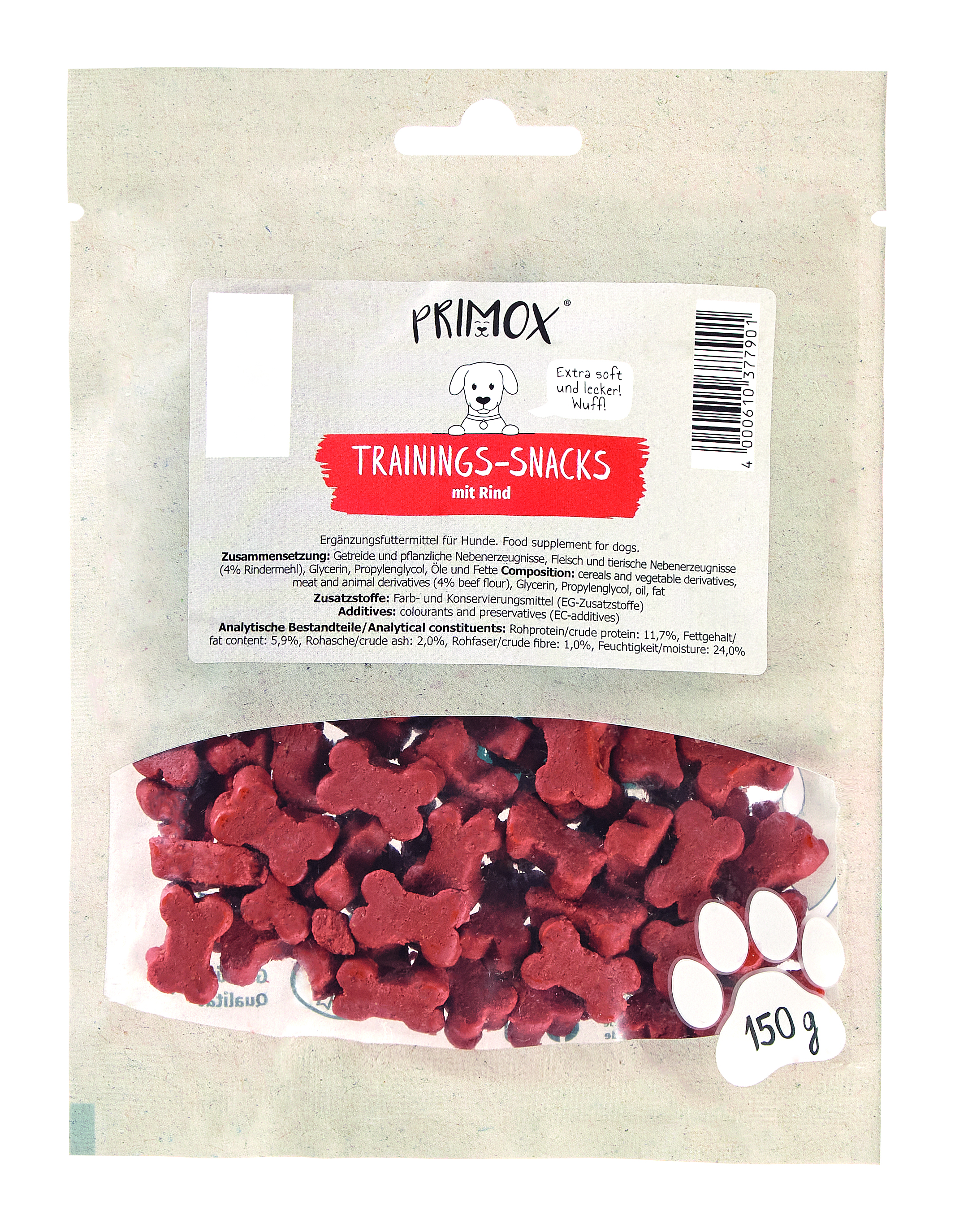 Primox - Trainigssnack mit Rind 150g - 1 x 0.15 kg - 1