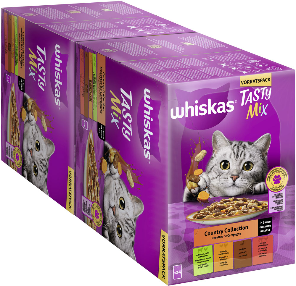 Whiskas - Whiskas Tasty Mix Multipack Country Collection in Sauce - 2 x 24X85g - 3
