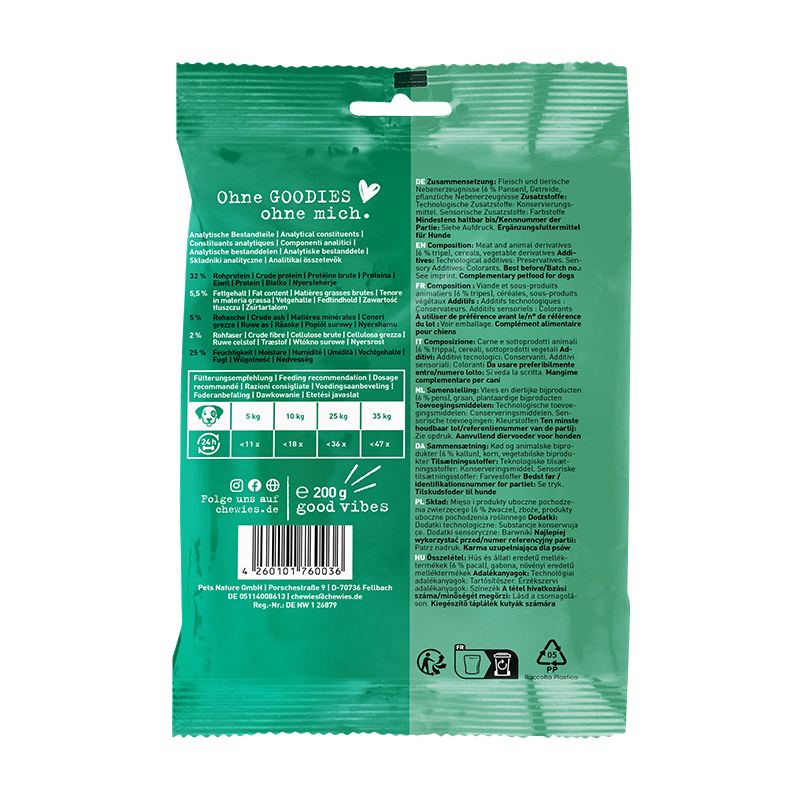 Chewies - Training Maxi Pansenknöchelchen - 1 x 200g - 2