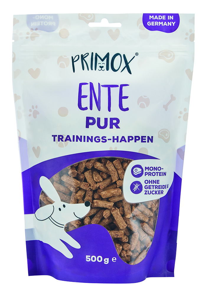 Hundeleckerlis Ente pur 500g