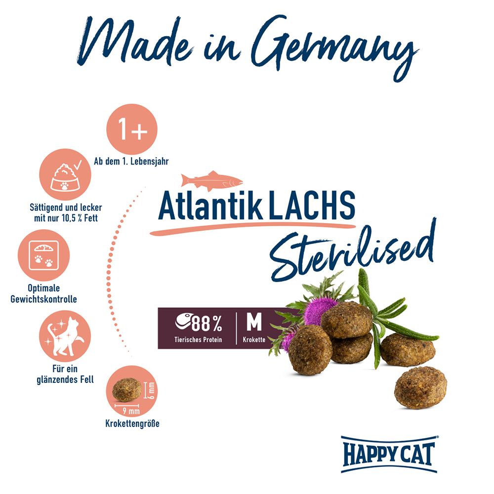 Happy Cat - Sterilides Adult Atlantik Lachs - 2