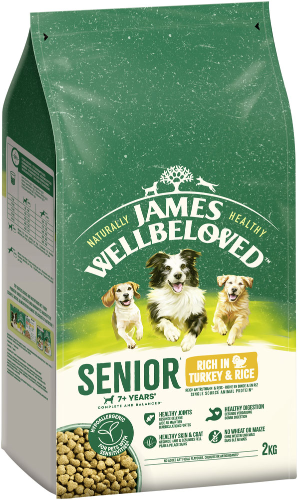 James Wellbeloved - Senior Reich an Truthahn & Reis - 3 x 2kg - 3