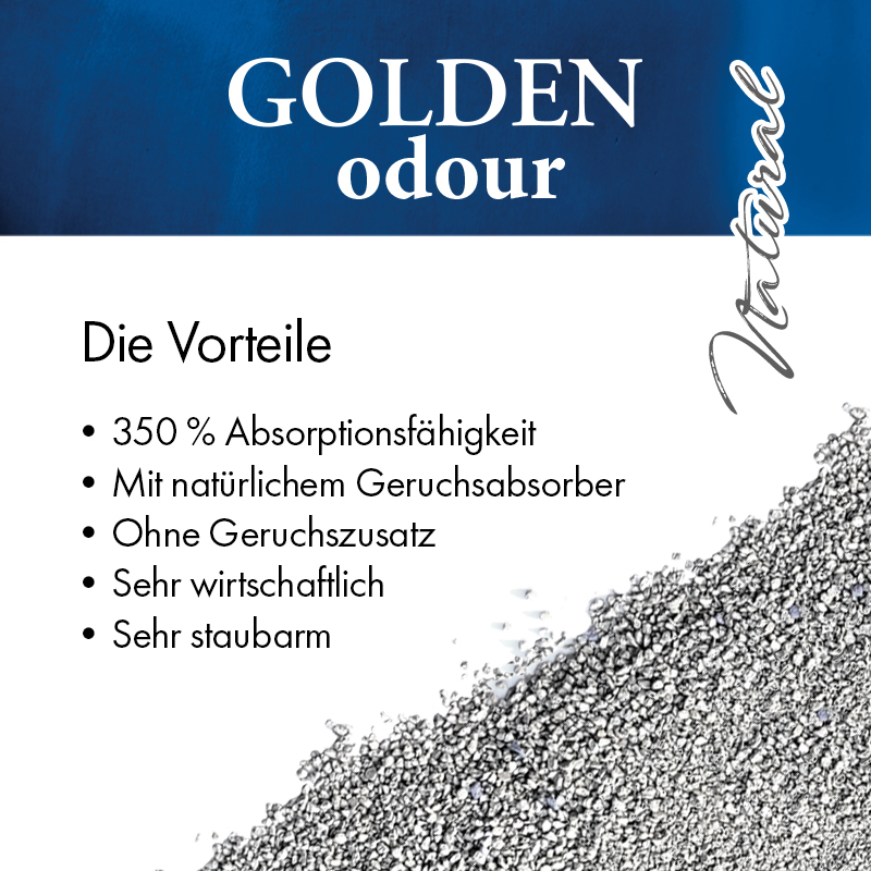 Golden Choice - Golden Odour Katzenstreu - 1 x 14 kg - 3
