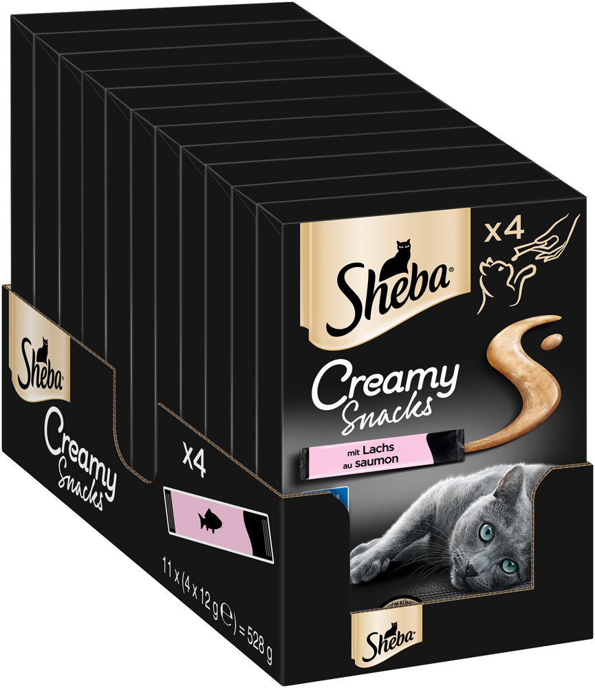 Sheba - Creamy Snack mit Lachs - 1 x 4X12g - 2