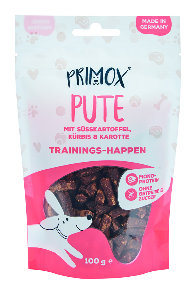 Hundeleckerli Pute, Süsskartoffel, Kürbis 100g